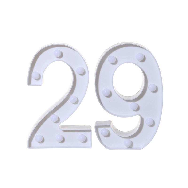 2Pcs Number 16 18 21 30 Led Light String Happy Birthday Party Decoration Wedding Anniversary Adult Birthday Party Gift Light Led