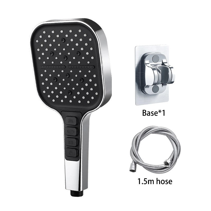 Chuveiro de Grande Porte com 7 Modos Ajustáveis, Chuveiro de Alta Pressão para Banheiro, Bico Misturador de Água com Economia de Água, Acessórios de Banheiro