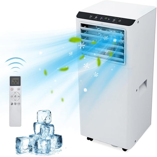 8000 BTU Portable Air Conditioners Portable AC Unit with Remote, Digital Display/24Hrs Timer Cools/Fan/Dehumidifier for Bedroom