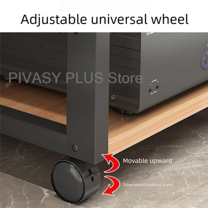 Rack Amplificador de Relevo 4 Cores, 3 Ajustes de Altura, Prateleira de Áudio, Suporte de Alto-Falante Grau E1 para Home Theater, Armazenamento de Amplificadores e Reprodutores