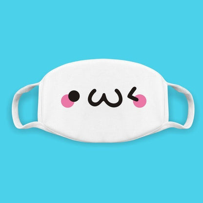 Super Cute Expression Smile Breathable Mouth Face Mask For Korean Black Kpop Unisex Kawaii Face Mouth Muffle Mask Cotton Anime