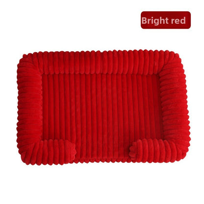 Cama Calmante para Cães Ortopédica em Espuma Viscoelástica Tamanhos P M G GG GGG Sofá com Capa Removível e Impermeável e Tapete de Pelúcia para Cães de Pequeno, Médio e Grande Porte