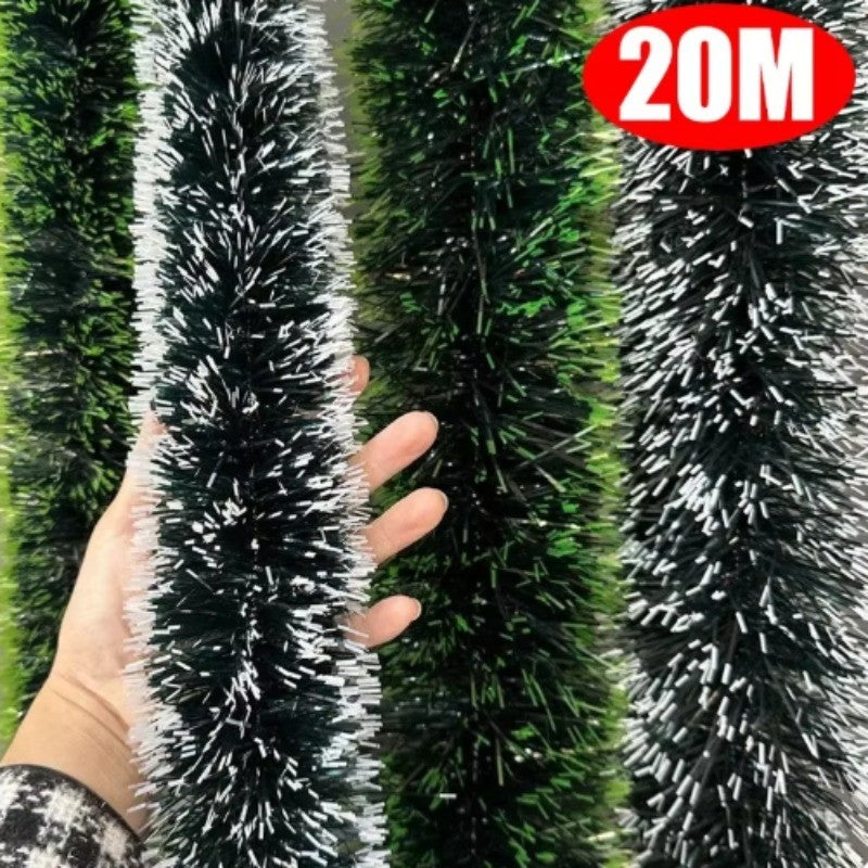 Christmas Green Cane Ribbons Party Garland DIY Xmas Tree Ornaments Green Cane Ribbons Wreath Hanging Pendent Home Decoration