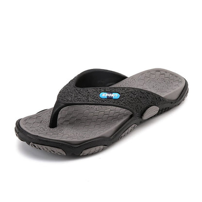 Ngouxm Summer Big Size Youth Slippers Men Massage Non-Slip Cool Outside Flip Flops Breathable Thick-Soled Toe Sandals
