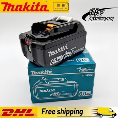 Bateria 100% Original para Makita 18V 6.0Ah Recarregável para Ferramentas Elétricas Makita 18V BL1830 BL1830B BL1840 BL1840B BL1850 BL1850B
