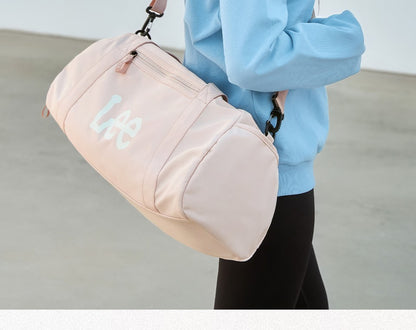 LEE Dry Pocket Sports Fitness Gym Bag for Women Men Large Capacity Waterproof Oxford Duffel Luggage Travel Bag Shoe Compartment