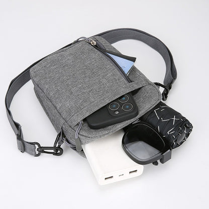 Multi Functional Men's Shoulder Bag, Waterproof and Wear-resistant, Large Capacity Crossbody Bag for Business Commuting