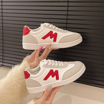 Tênis Feminino Designer Cabeça Redonda 2025 Tênis Leve Boca Funda Versátil Respirável Casual Cruzado Sapatos De Mulher