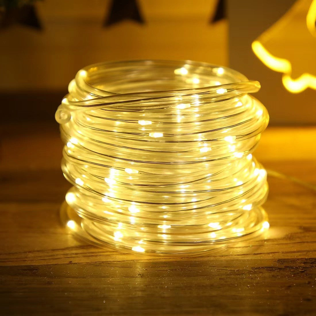 Outdoor Solar Rope Light Waterproof Garden Christmas Decoration 32m/22m/12m/7m Xmas Garland Tube String Light Fairy Strip