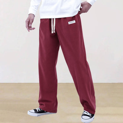 Mens Corduroy Joggers Pants Casual Cargo Pants Drawstring Elastic Waist Baggy Tapered Sweatpants with Pockets Outdoor Sweatpants