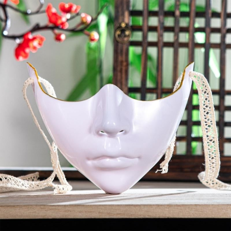 Masquerade Half Face Mask for Women Men Carnivals, Halloween Eyemask Eye Cover Mouth Cover Masquerade Costume Accsessory