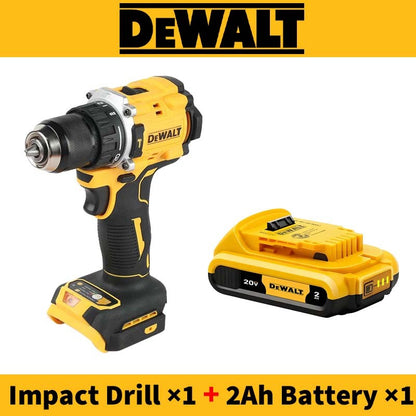 Furadeira de Impacto DeWalt 20V Original DCD805 Brushless Hummer Furadeira Elétrica Compacta Parafusadeira Ferramenta Elétrica Combo com Bateria