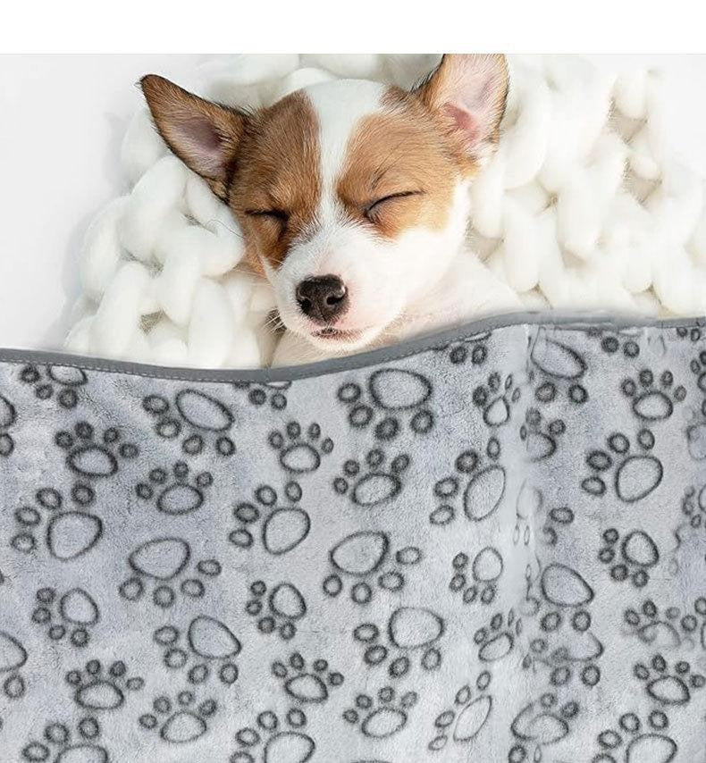 2 Peças Macia Fofa Manta para Pets de Alta Qualidade Desenho Animado Bonito Pata Tapete para Cães Gatos Quente e Confortável