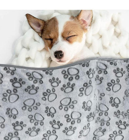 2 Peças Macia Fofa Manta para Pets de Alta Qualidade Desenho Animado Bonito Pata Tapete para Cães Gatos Quente e Confortável