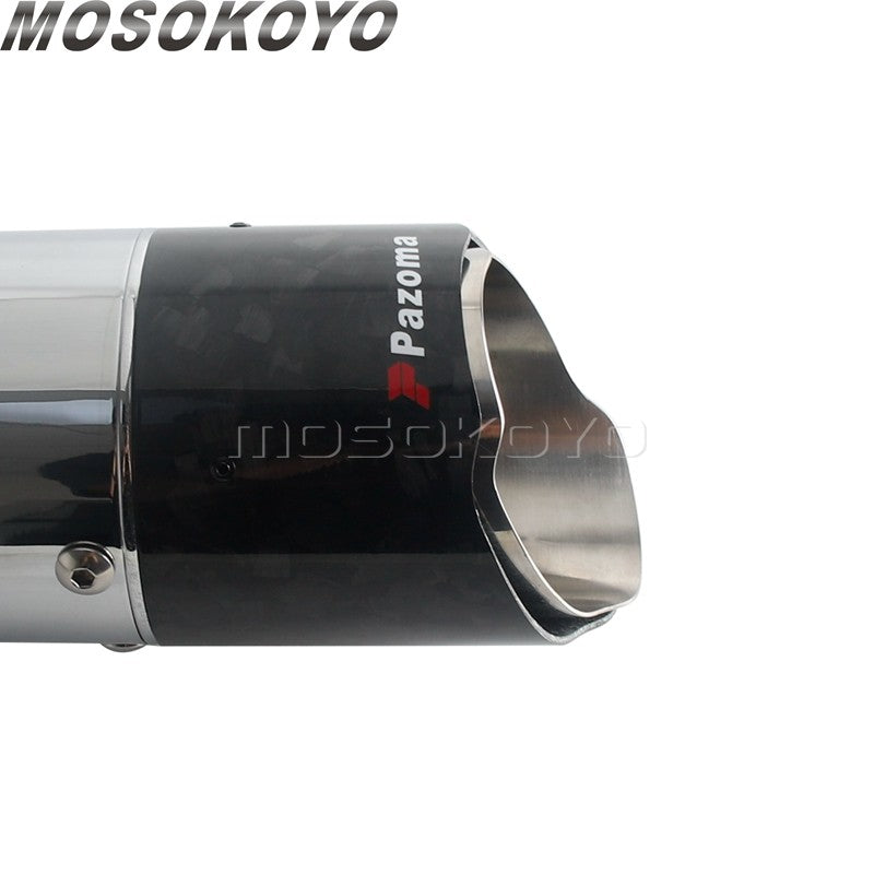 Exhaust System Slip-On Motorcycle Muffler Exhaust Pipe Carbon Fiber For Harley Touring Electra Road Street Glide Road King 17-up