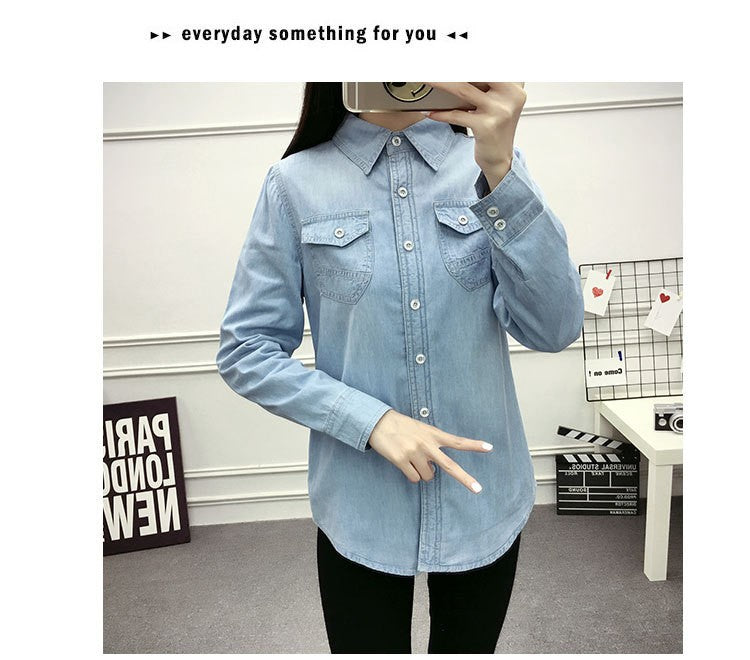 2022 Casual winter Autumn warm thick fleece denim Blouses Women Ladies Tops Women Blouses Long Sleeve Shirt clothe S-3XL
