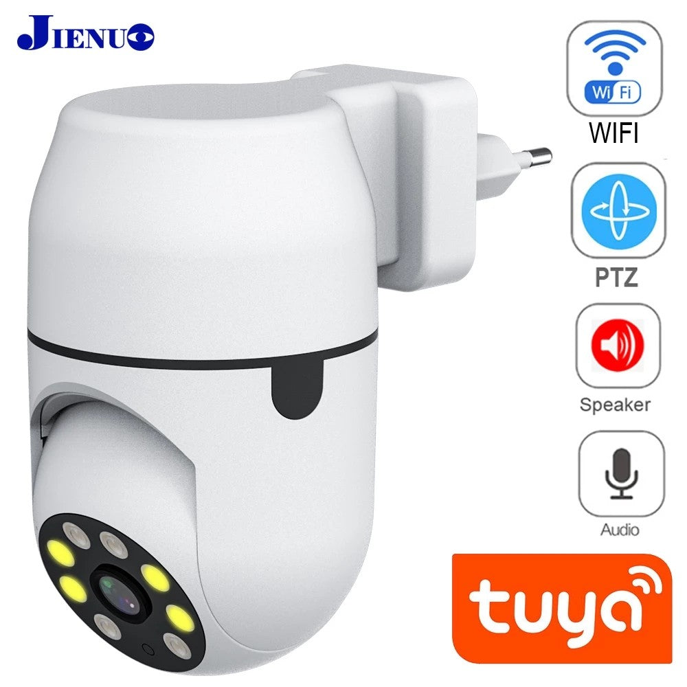 Tuya PTZ IP Camera Wireless Human Auto Tracking Cctv Security Surveillance Smart Cloud Color Night Vision Wifi Home Cam