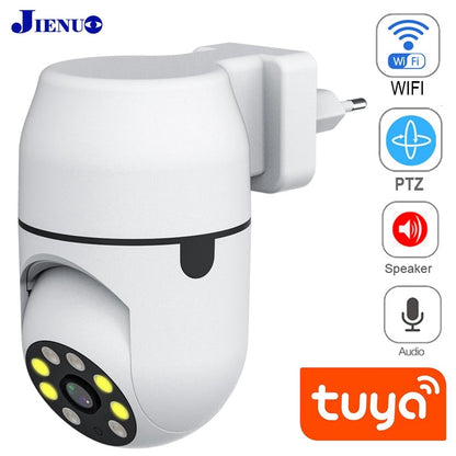 Tuya PTZ IP Camera Wireless Human Auto Tracking Cctv Security Surveillance Smart Cloud Color Night Vision Wifi Home Cam