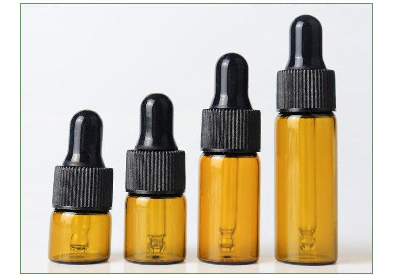 50/100PCS 1-5/ML Essential Oil Glass Refillable Eye Empty Dropper Bottle Container TravelPortable for Essential Oils, Perfumes