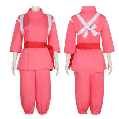 Anime Spirited Cosplay Suit wig Away Pink Kimono Takino Chihiro Show Kamikakushi Halloween Party Costumes for Women male