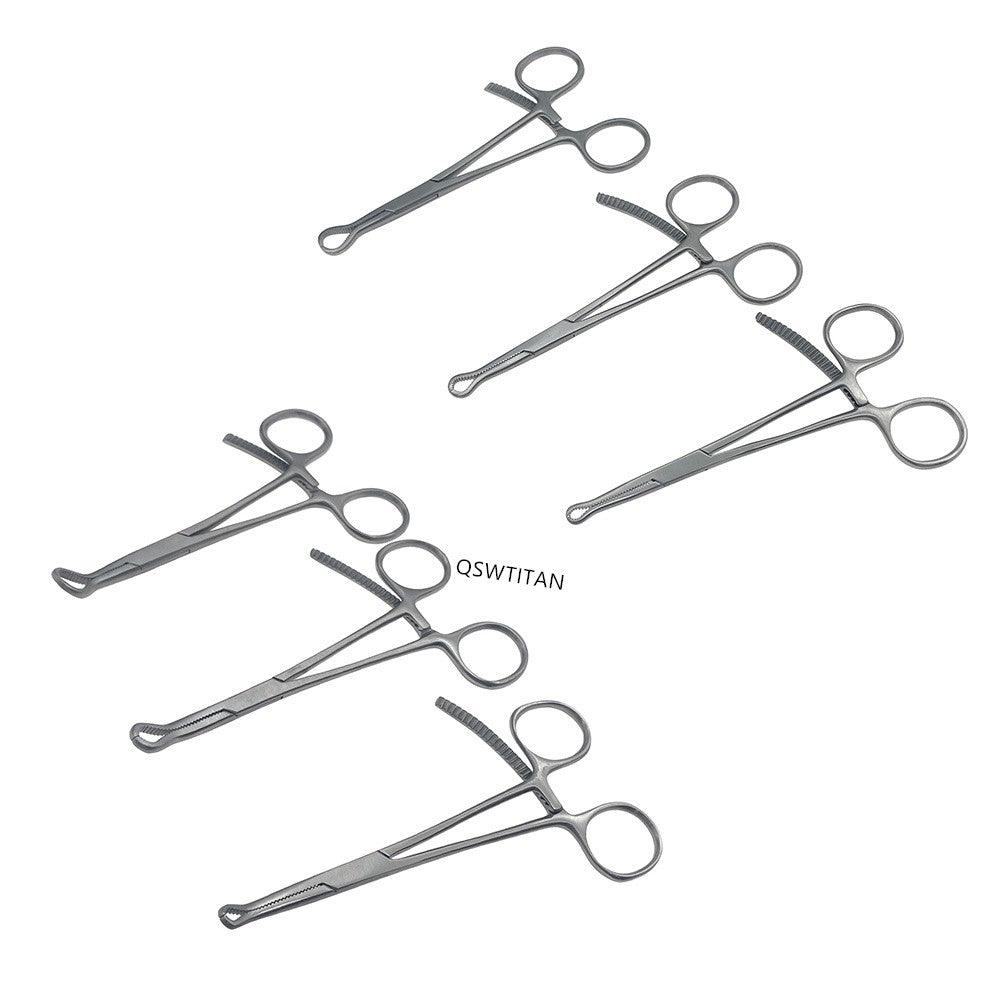 Pinça de Fixação Óssea Serrilhada Pequena Pinça Ortopédica Serrilhada Mini Pinça Óssea Pequena Ortopédica Instrumentos Veterinários