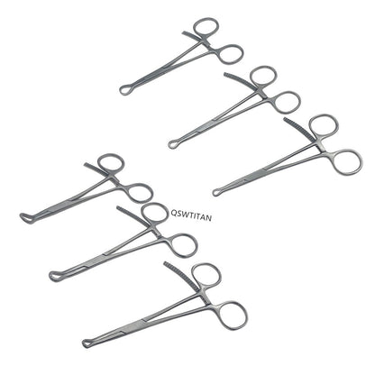 Pinça de Fixação Óssea Serrilhada Pequena Pinça Ortopédica Serrilhada Mini Pinça Óssea Pequena Ortopédica Instrumentos Veterinários