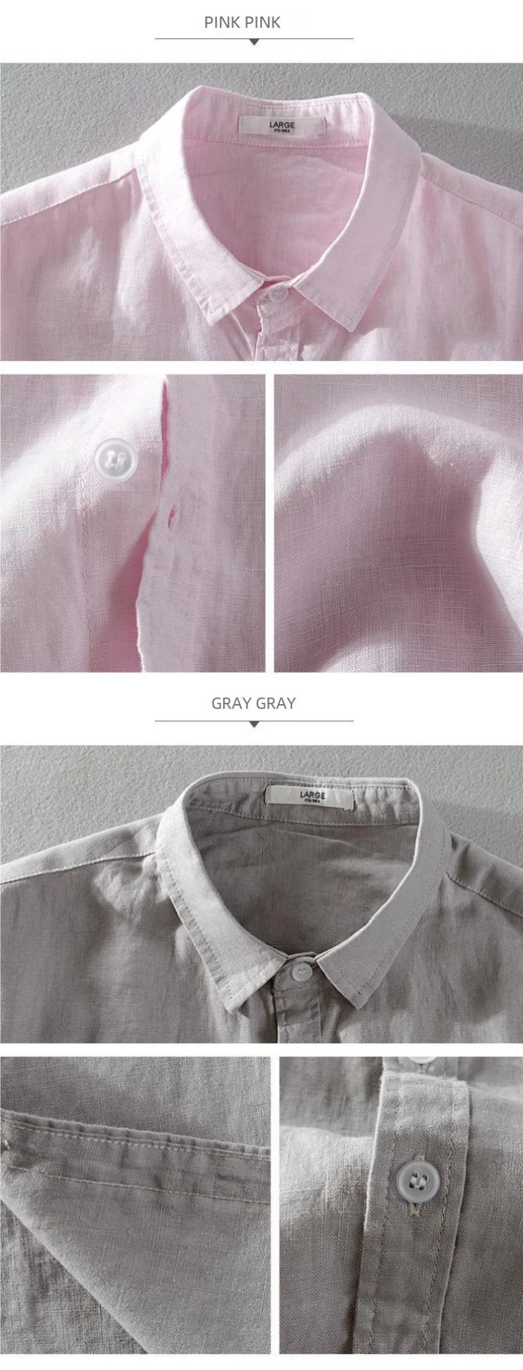 Short Sleeve Linen Shirt Men Simple Casual Retro Loose Style Youth Thin Basic Half Sleeve Cotton Linen Clothing