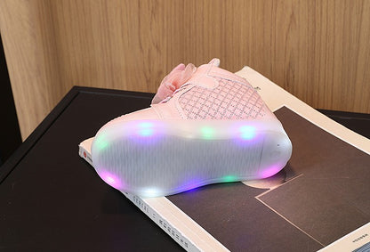 Kid Tennis 2025 Spring And Autumn Children LED Sneakers Boys Glowing Shoes kids Baby Girls Toddler Shoes with Light Up Luminous