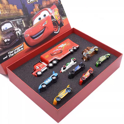 Disney Pixar Carros 1:55 Liga Fundido Caminhão Modelo - McQueen Mater Mack Tio Radiator Springs Cidade Natal Aniversário Presente