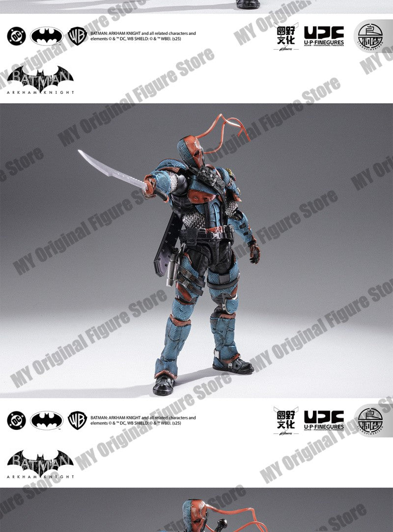 EM ESTOQUE LPZZ Deathstrok Figura U-P-Finegures Arkham Knight V8.04 Terno Bonecos de Ação Batman Estatueta 1/12 Coleção DC Brinquedo