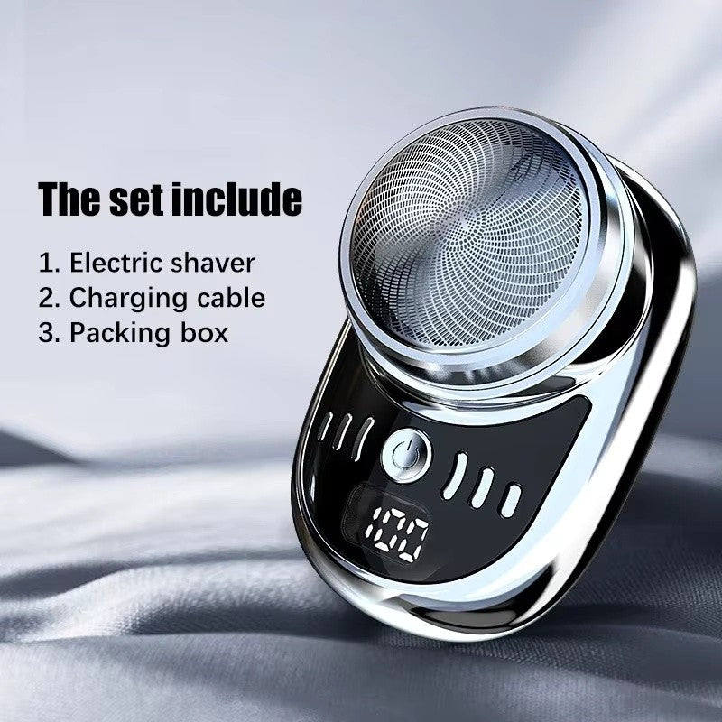 2023 Men's Electric Shaver Portable Mini Shaving Machine USB Rechargeable Beard Trimmer Type-C Household Face Beard Shaver
