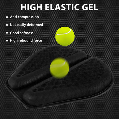 Almofada de Gel Antiderrapante para Assento de Moto 3D Colmeia Amortecedora Almofada de Assento de Moto Respirável Acessório de Capa de Assento de Moto