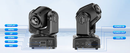 U`King 4Pcs 30W Beam Gobo Moving Head Lights RGBW LED Stage Lights DMX512 Spotlights For DJ Disco Wedding Party Stage Lighting