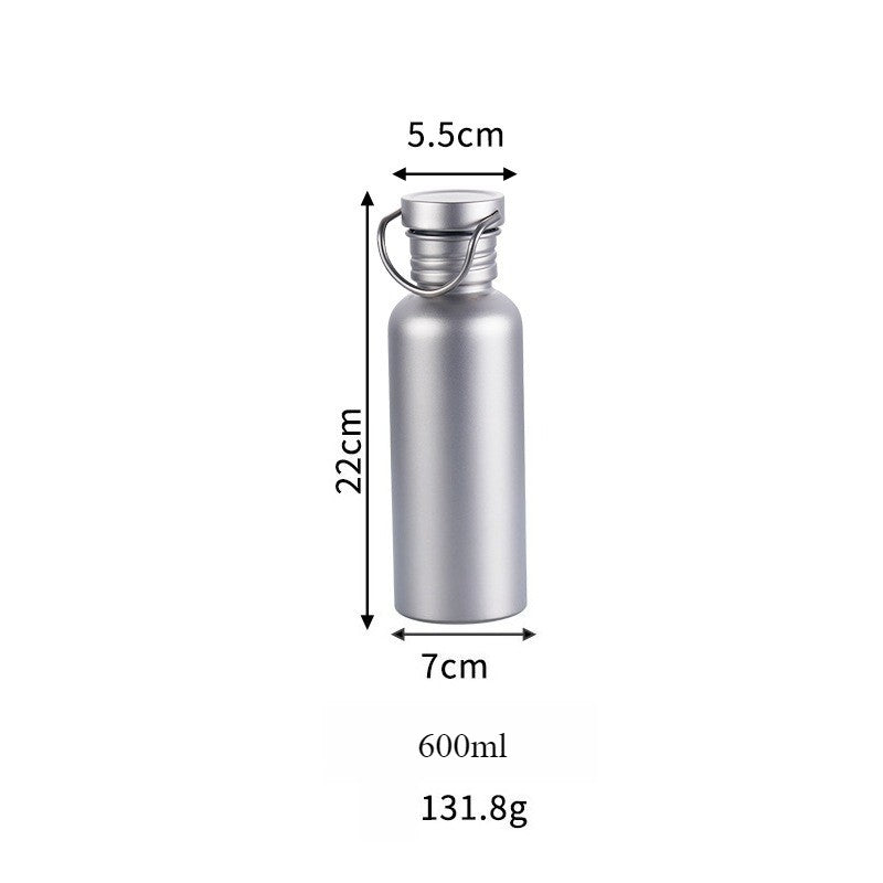 500ml 600ml 750ml Titanium Water Bottle Outdoor Camping Supplies Tourism Sports Cycling Hiking Camping Water Bottle