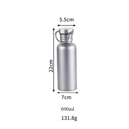 500ml 600ml 750ml Titanium Water Bottle Outdoor Camping Supplies Tourism Sports Cycling Hiking Camping Water Bottle