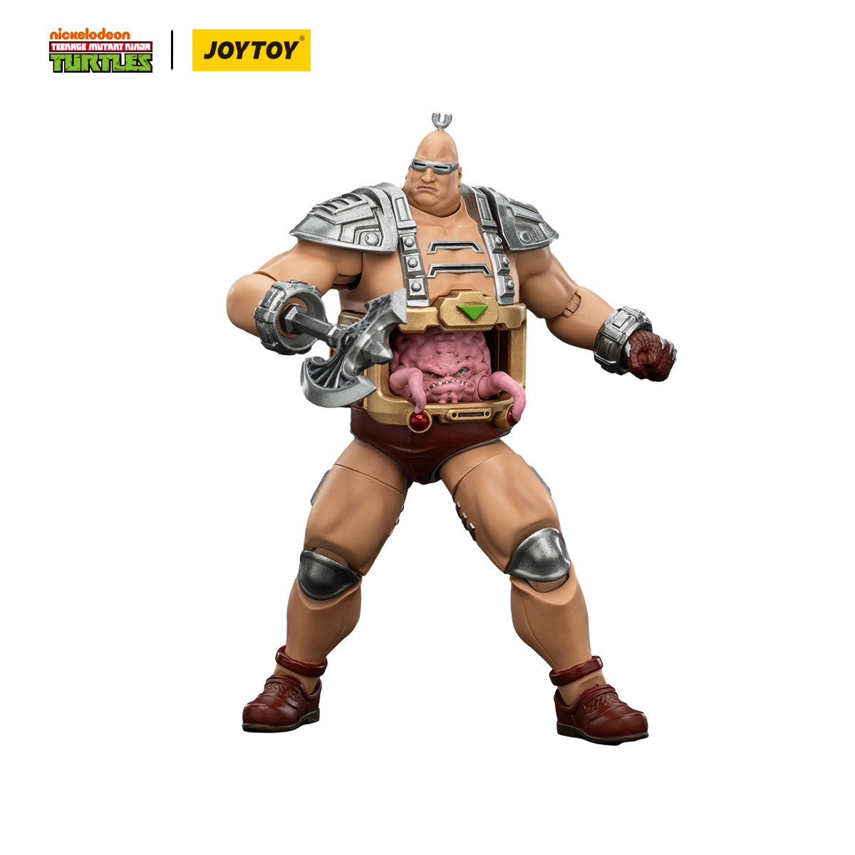 [Pré-venda][Disponível na Ásia] JOYTOY 1/18 Bonecos de Ação TMNT Tartarugas Ninja Krang Figuras de Anime Brinquedos Modelo