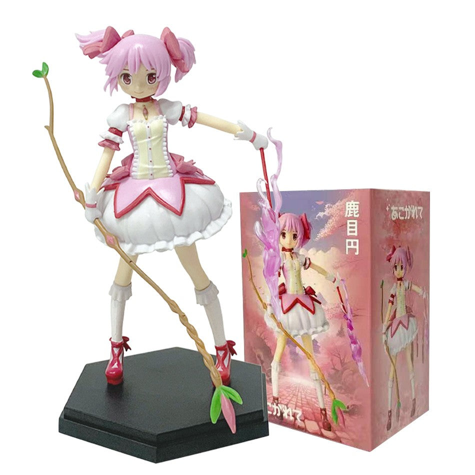 Puella Magi Madoka Magica Kaname Madoka Modelos de Personagens de Anime Estatuetas Enfeites de Mesa Requintada Coleção de Brinquedos Presentes Otaku