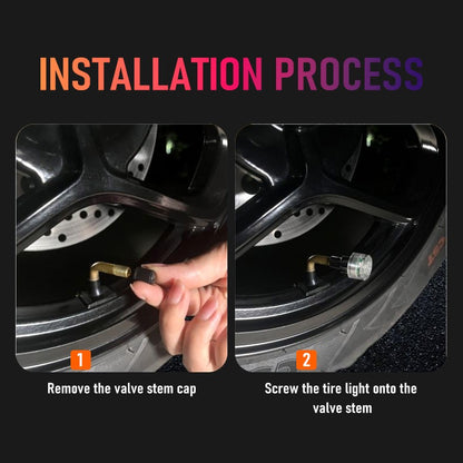 Luz Fluorescente LED para Roda de Motocicleta e Bicicleta, Tampa de Válvula de Pneu, Decoração Neon, Acessórios de Modificação para Carro Elétrico e Moto