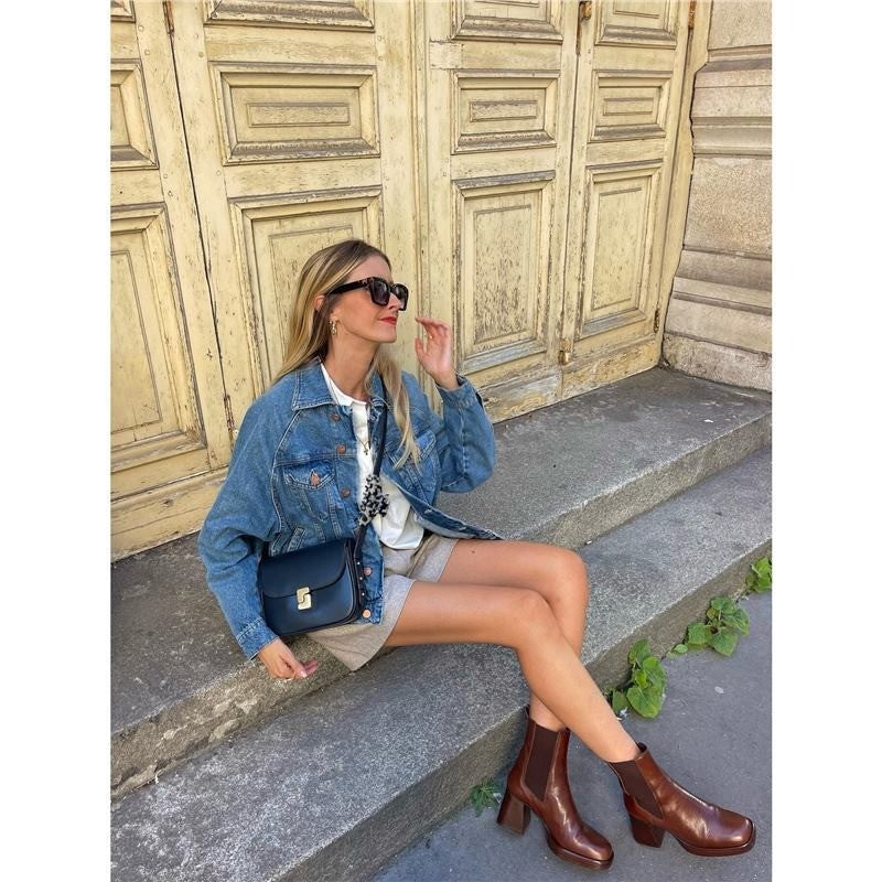 French niche design women's bag, top layer cowhide small square bag, premium texture tofu bag, single shoulder crossbody bag