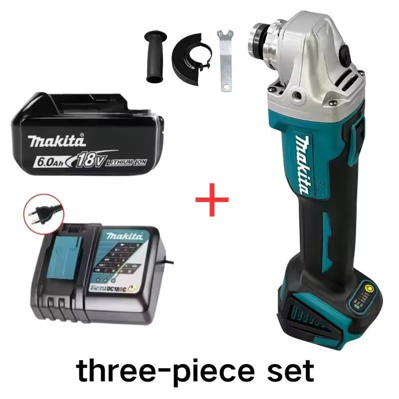 Esmerilhadeira Angular Sem Fio Makita DGA404 125mm com Motor Brushless, a Bateria de Íons de Lítio, para Cortar, Polir e Lixar, para Bateria Makita 18V