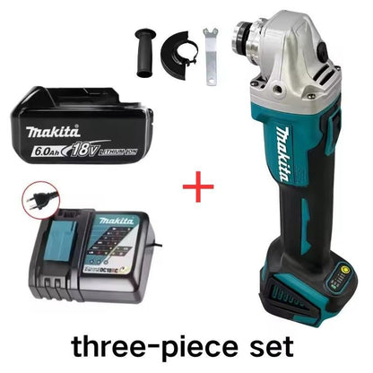 Esmerilhadeira Angular Sem Fio Makita DGA404 125mm com Motor Brushless, a Bateria de Íons de Lítio, para Cortar, Polir e Lixar, para Bateria Makita 18V