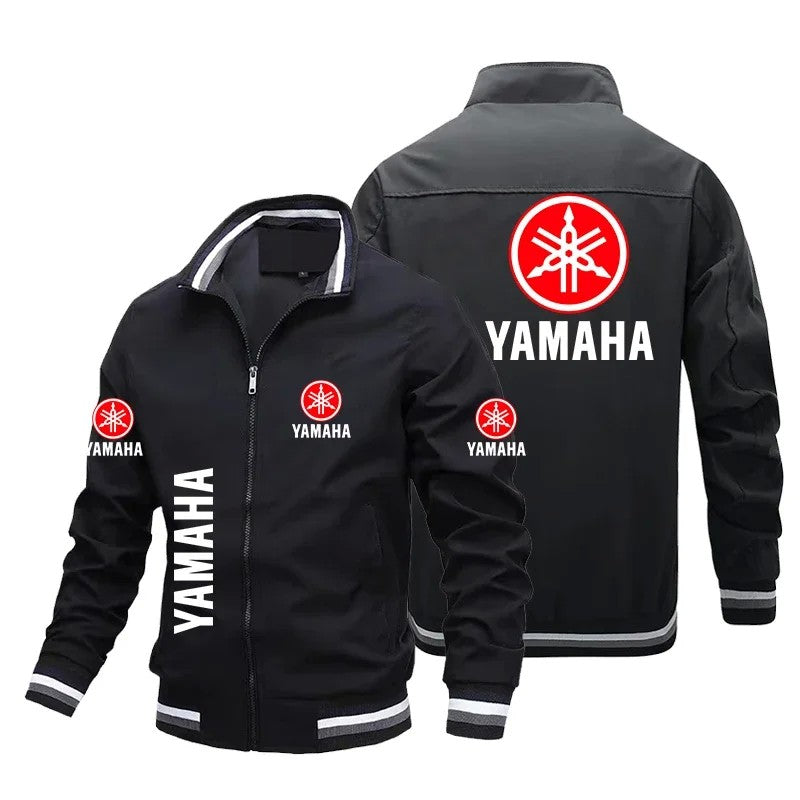 2025 New Summer Men's Yamaha Logo Printed Custom Jacket Fashion Motorcycle Biker Jacket Bomber Jacket Men Clothing Coats