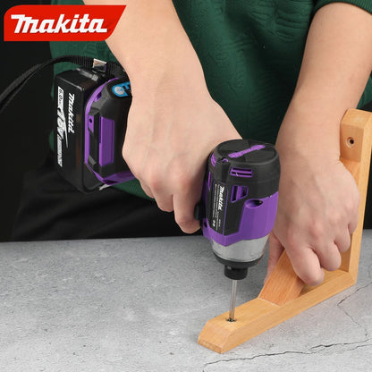 Parafusadeira de Impacto Sem Fio Makita 18V LXT com Motor Brushless Furadeira Elétrica Modos Madeira/Parafuso/T 180 N·M Ferramentas Elétricas Recarregáveis DTD173