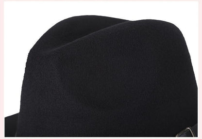 free shipping 2022 new Fashion men fedoras women's fashion jazz hat summer spring black woolen blend cap outdoor casual hat X XL