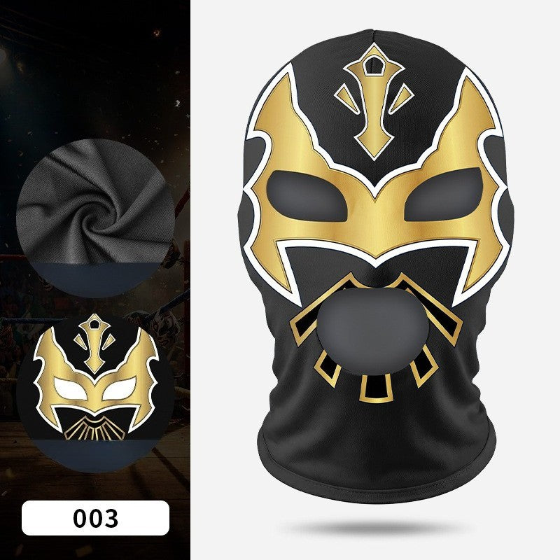 Boxing Mask Wrestling Mask Elastic Milk Silk Mask Lycra Fabric Print Halloween Party Dress Up Costume Party Mask