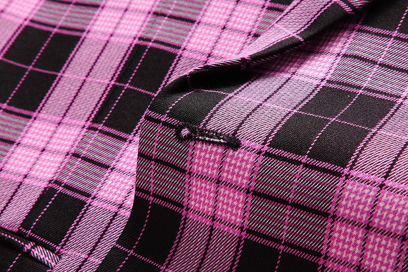 Single Breasted Plaid Suit Men's Clothing Fashion Simple Men Business Social Wedding Party Tuxedo Dress Blazers Jacket