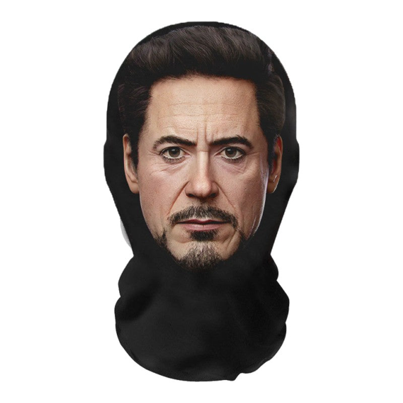 3D Printed Celebrity Realistic Face Mask Stretch Mesh Full Face Mask Men Role Play Headdress Hip Hop Balaclava Cosplay Mask
