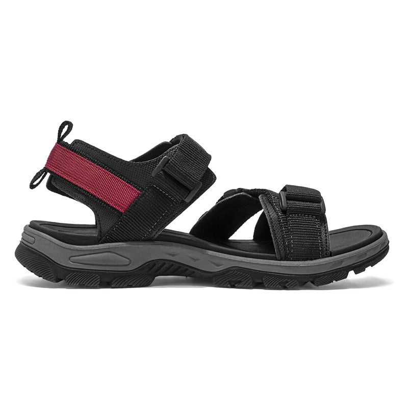 Flat Sandals Summer Mens Breathable Holidays Beach Shoes Open-Toe Outdoor Casual Travel Hiking Sandials