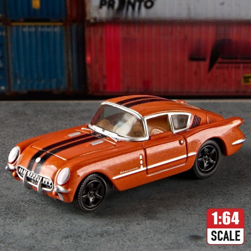 1:64 GT500 Supra Pontiac Carro Esportivo de Liga Modelo Miniatura de Metal Série Escala Veículos Modelo Brinquedo Presente para Crianças