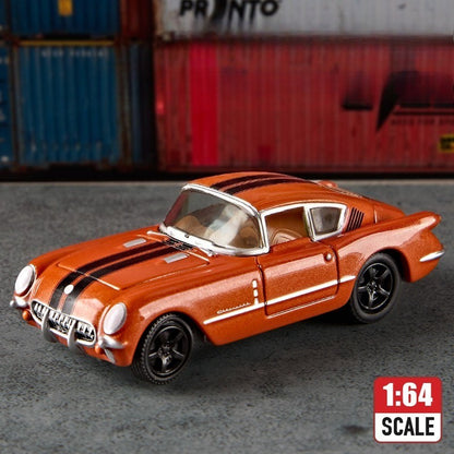 1:64 GT500 Supra Pontiac Carro Esportivo de Liga Modelo Miniatura de Metal Série Escala Veículos Modelo Brinquedo Presente para Crianças